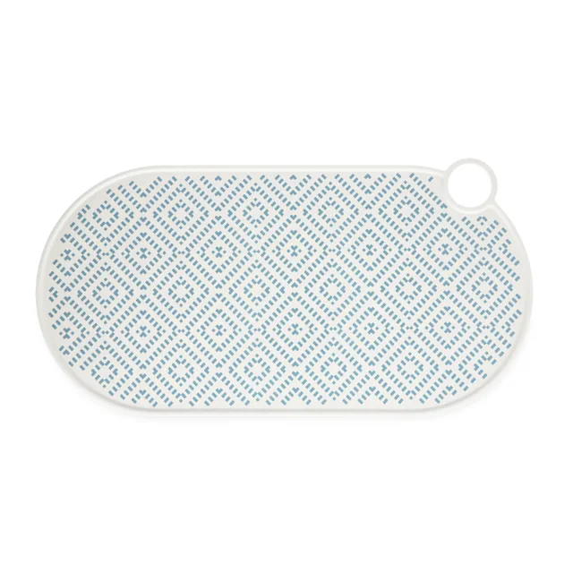 TIAKI silikonová podložka pod misku argyle zelená - D 50 X Š 25 cm