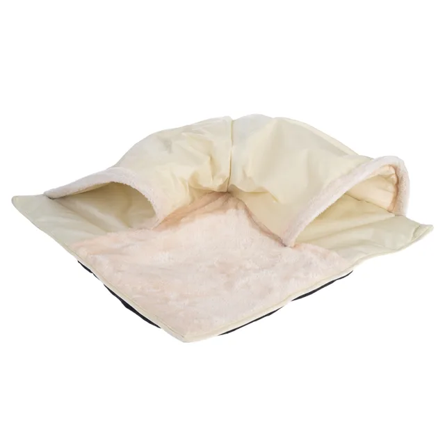 TIAKI tunelová podložka, béžová - cca D 68 x Š 68 x V 20 cm