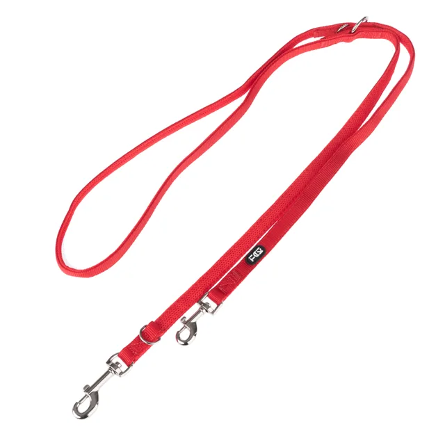 TIAKI vodítko pro psy Mesh, červené - 200 cm dlouhé, 15 mm široká