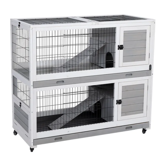 TIAKI výběh pro králíky pro vnitřní použití - D 116 x Š 54 x V 107 cm