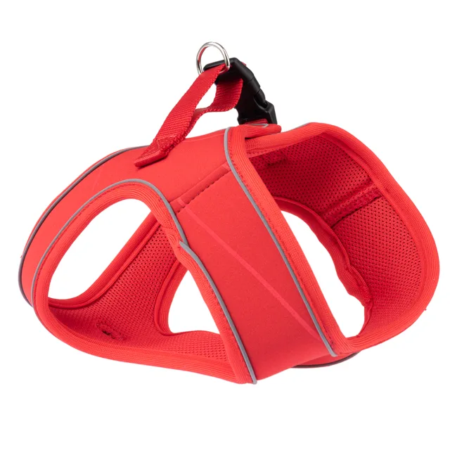TIAKI Wave Vest postroj, červená - vhodné vodítko: délka 200 cm, šířka 15 mm, béžová