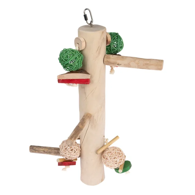 TIAKI XL Lezecká tyč Houpačka z jávského dřeva - D 51 x Š 25 x V 19 cm