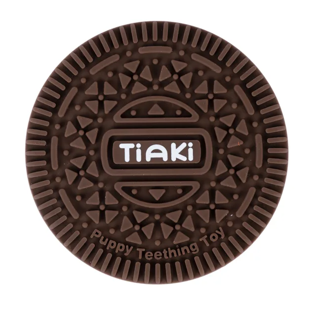 TIAKI žvýkací hračka sušenka s krémem - Ø 7,3 x V 1,4 cm