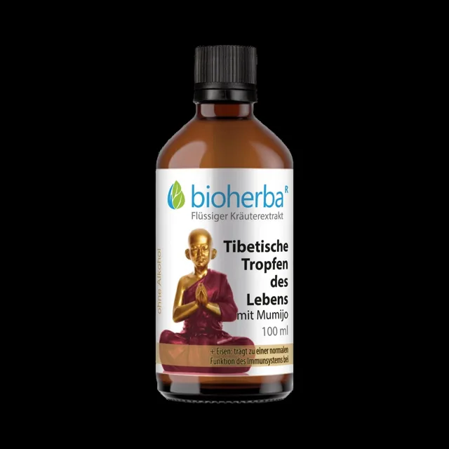 Tibetské kapky života s mumiem – tinktura – 100 ml – Bioherba