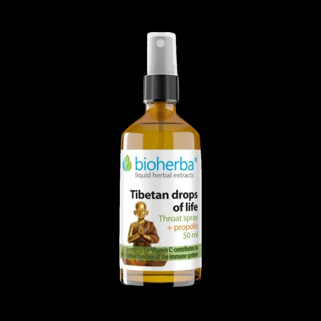 Tibetský sprej do krku s propolisem – 50 ml – Bioherba
