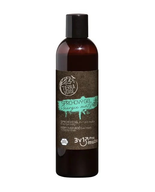 Tierra Verde Sprchový gel pro muže 3v1 Energie máty 300 ml