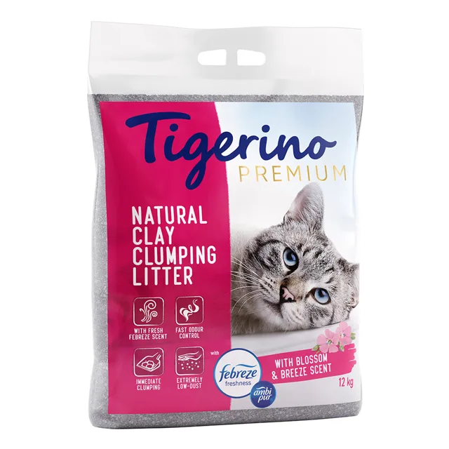 Tigerino Premium Ambi Pur Blossom and Breeze - výhodné balení 2 x 12 kg