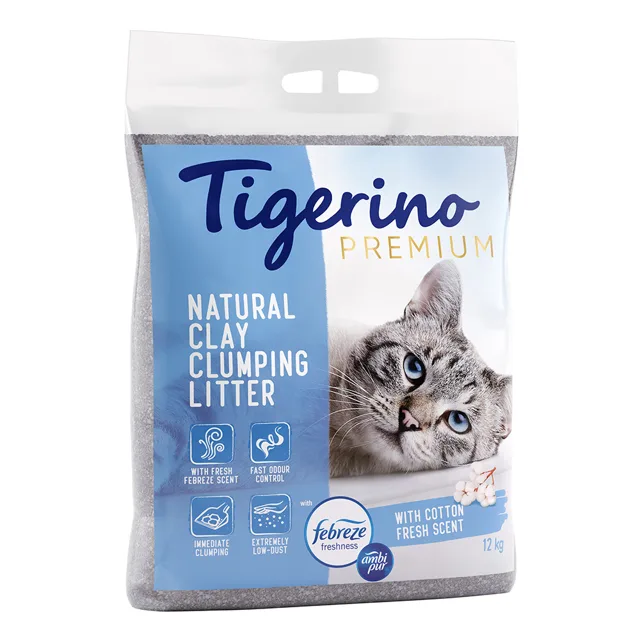 Tigerino Premium Ambi Pur Cotton Fresh - 12 kg