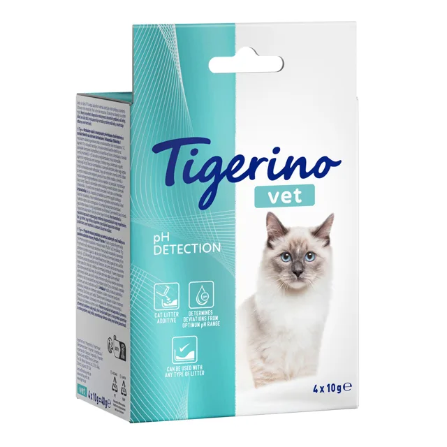Tigerino VET - stanovení hodnoty pH v moči koček - 4 x 10 g