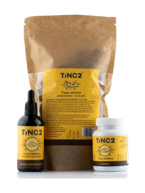 TINC2 Čaga set 3 produkty
