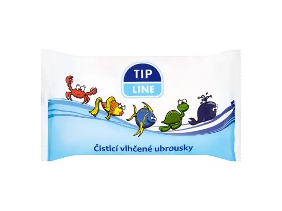 Tip Line čisticí vlhčené ubrousky 60 ks