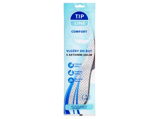 Tip Line Comfort vložky do bot s aktivním uhlím