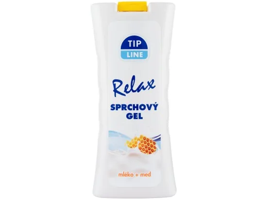 Tip Line Relax sprchový gel mléko a med 500 ml