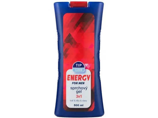 Tip Line sprchový gel Energy for Man 3 v 1 500 ml