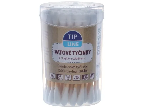 Tip Line vatové tyčinky biologicky rozložitelné 50 ks