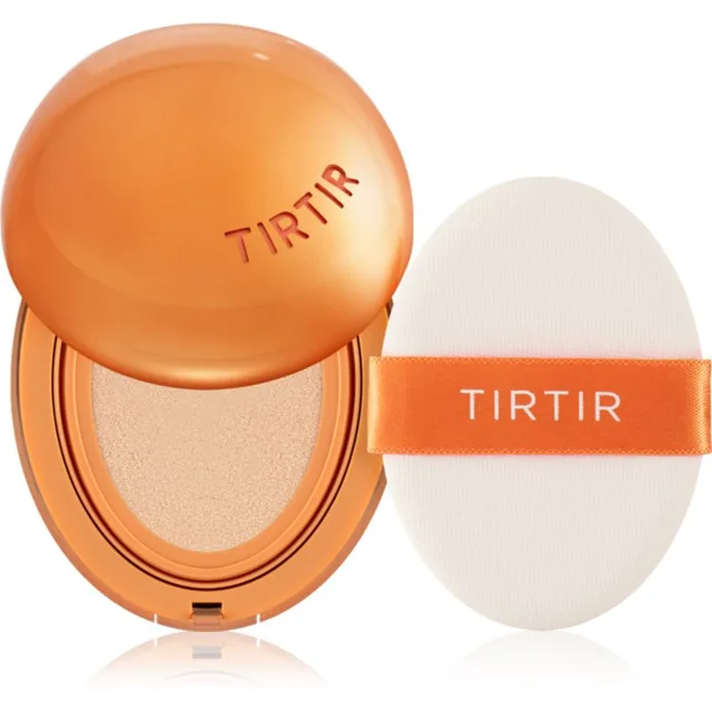 TIRTIR Mask Fit AI Filter Cushion Mini dlouhotrvající make-up v houbičce s matným efektem odstín 22N Shell Beige 4.5 g
