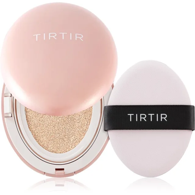 TIRTIR Mask Fit All Cover Cushion Mini matující make-up v houbičce odstín 15C Fair Porcelain 4.5 g