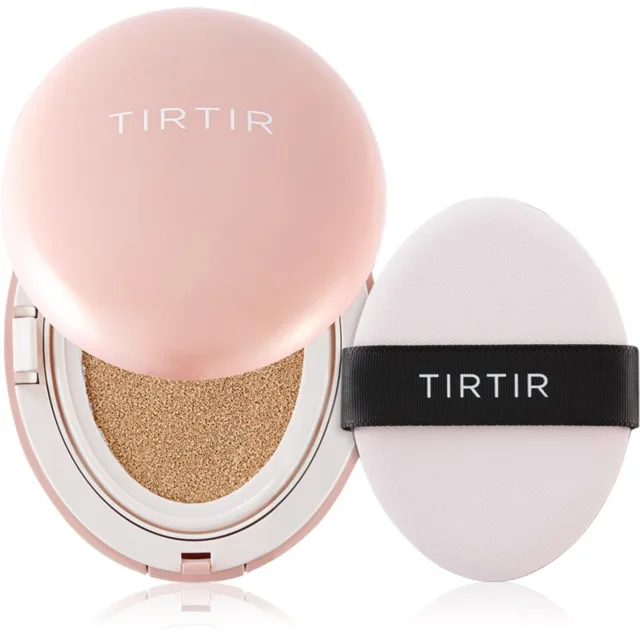 TIRTIR Mask Fit All Cover Cushion Mini matující make-up v houbičce odstín 27N Camel 4.5 g