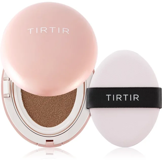 TIRTIR Mask Fit All Cover Cushion Mini matující make-up v houbičce odstín 43N Deep Cocoa 4.5 g