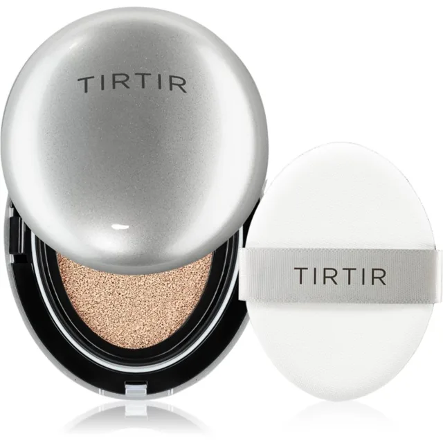 TIRTIR Mask Fit Aura Cushion hydratační make-up v houbičce pro rozjasnění pleti odstín 27N Camel 18 g