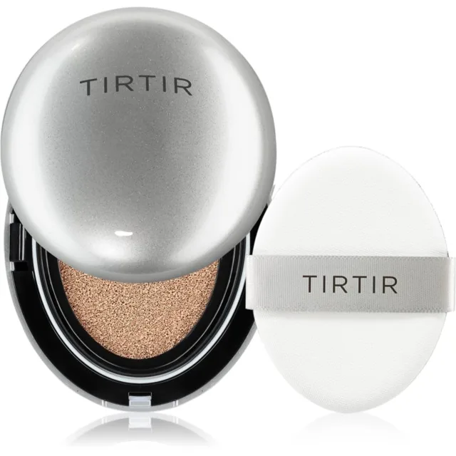 TIRTIR Mask Fit Aura Cushion Mini hydratační make-up v houbičce pro rozjasnění pleti odstín 35N Walnut 4.5 g