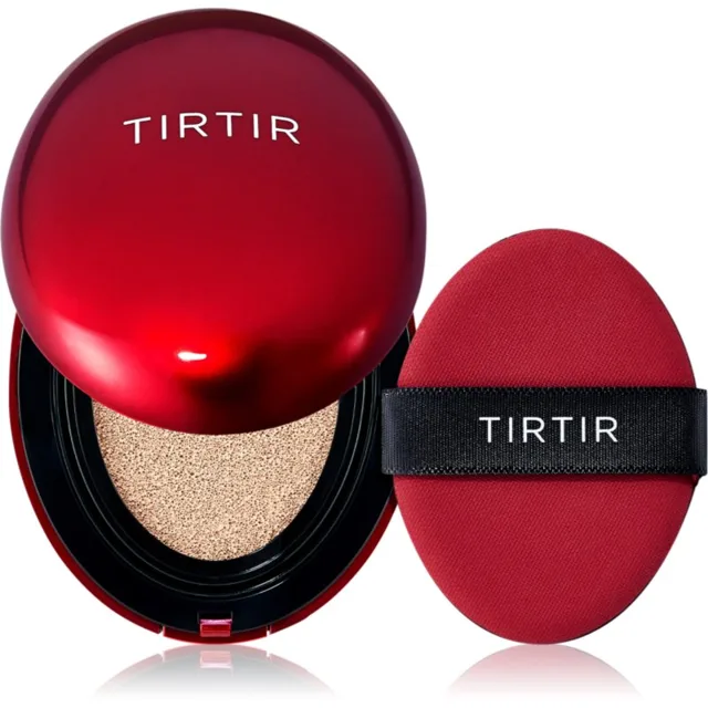 TIRTIR Mask Fit Red Cushion dlouhotrvající make-up v houbičce odstín 21C Cool Ivory 18 g