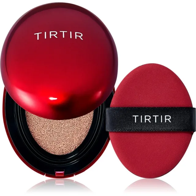 TIRTIR Mask Fit Red Cushion dlouhotrvající make-up v houbičce odstín 22C Peach Beige 18 g