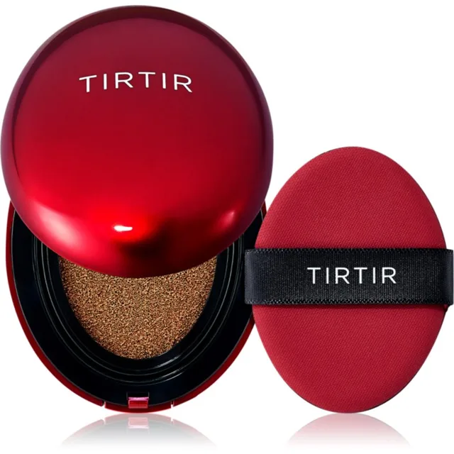 TIRTIR Mask Fit Red Cushion Mini dlouhotrvající make-up v houbičce odstín 45N Saddle Brown 4.5 g