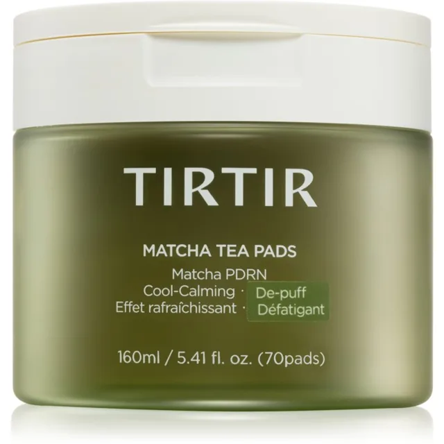 TIRTIR Matcha Tea Pads zklidňující polštářky s chladivým účinkem 70 ks