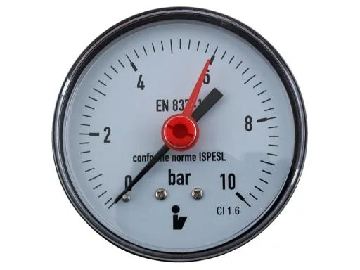 Tlakoměr 0- 10bar, DN50 - 1/4" zadní vývod