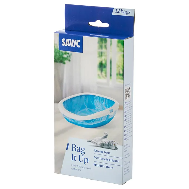 Toaleta pro kočky Savic Iriz s okrajem - 50 cm - Sáčky do toalety vel. L, 12 ks