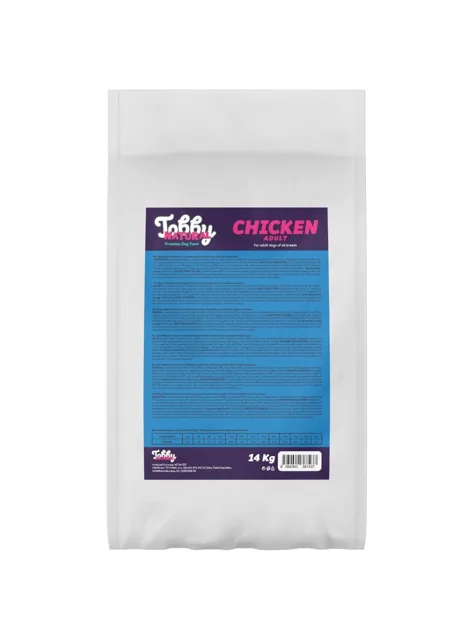 Tobby Natural Adult Dog Chicken - 14kg
