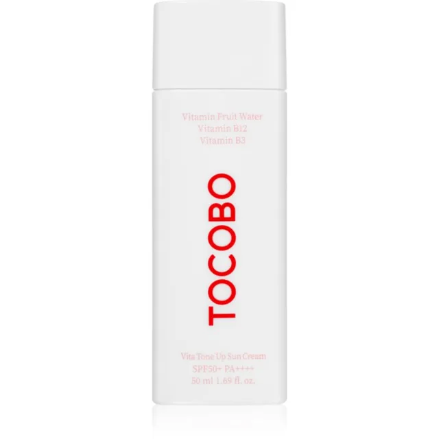 TOCOBO Vita Tone Up Sun Cream lehký ochranný gel-krém pro sjednocení barevného tónu pleti SPF 50+ 50 ml