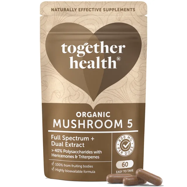 Together Health – BIO Komplex 5 funkčních hub, 60 kapslí
