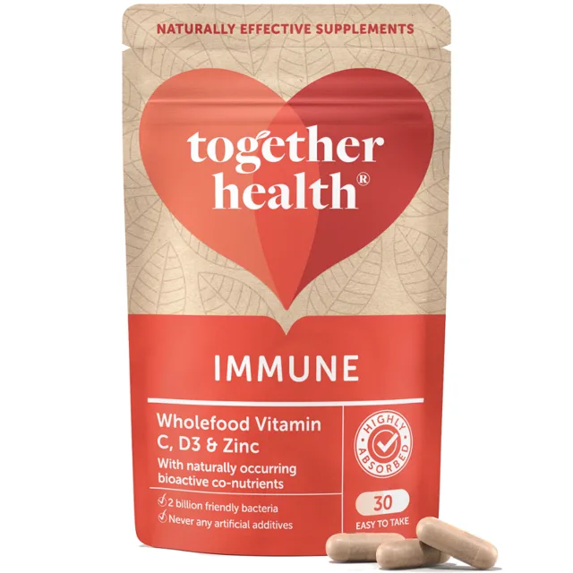 Together Health Komplex na podporu imunity – přírodní vitamíny a minerály s probiotiky, 30 kapslí