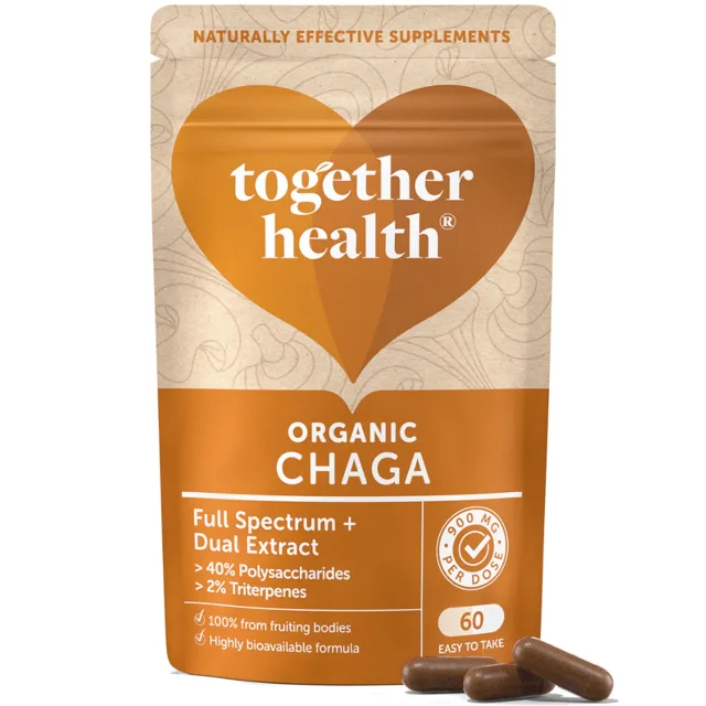 Together Health Organická Čaga – Full Spectrum extrakt, 60 kapslí