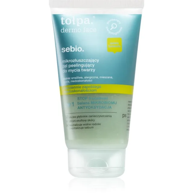 Tołpa Dermo Face Sebio čisticí peelingový gel na obličej 150 ml