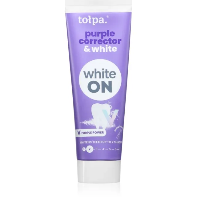 Tołpa On White Purple Corrector & White bělicí zubní pasta 75 ml