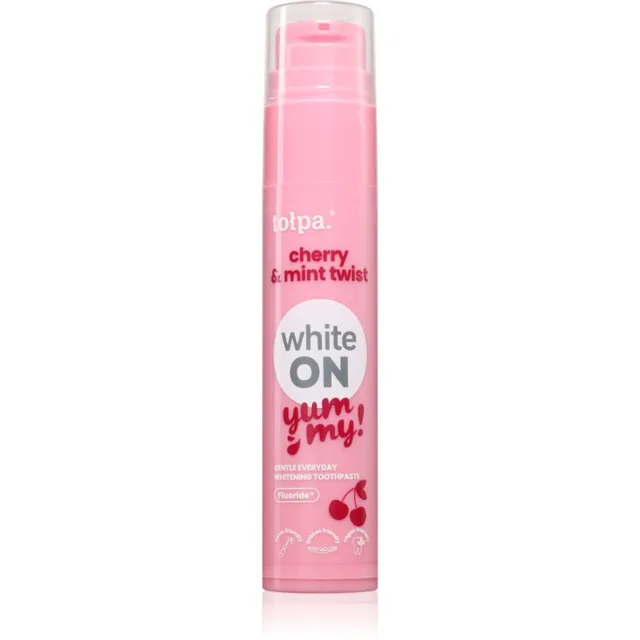 Tołpa On White Yummy bělicí zubní pasta příchuť Cherry & Mint 60 g