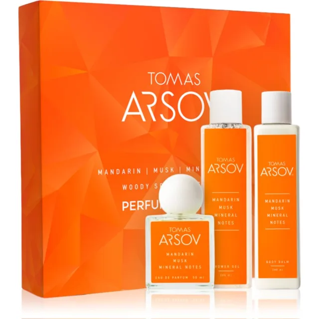 Tomas Arsov Mandarin Musk Mineral Notes dárková sada unisex 3 ks