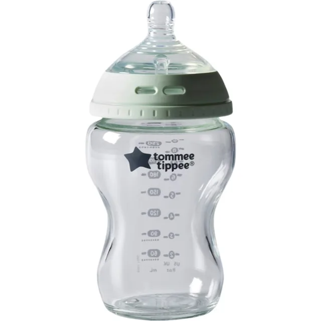 Tommee Tippee Closer To Nature Glass samosterilizační kojenecká láhev Glass 0m+ 1 ks