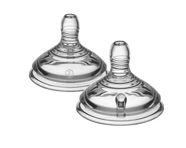 Tommee Tippee Natural Start Anti-Colic Savička na lahev Rychlý průtok 6m+ 2 ks