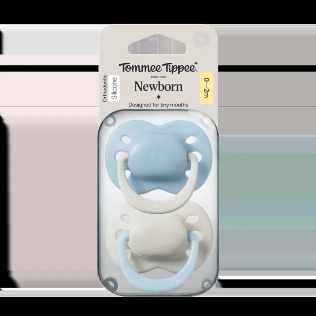 Tommee Tippee Silikonový dudlík Newborn Boy 0-2m 2 ks více barevných variant