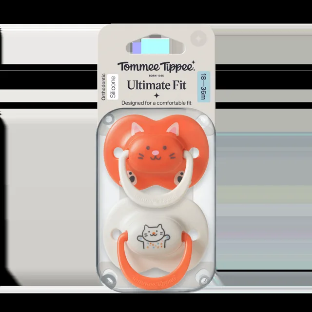 Tommee Tippee Silikonový dudlík Ultimate Fit Deco Girl 18-36m 2 ks více barevných variant