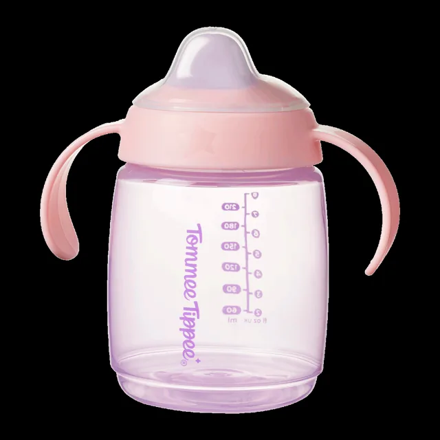 Tommee Tippee Tréninkový hrneček se savičkou 6m+ 240 ml růžový