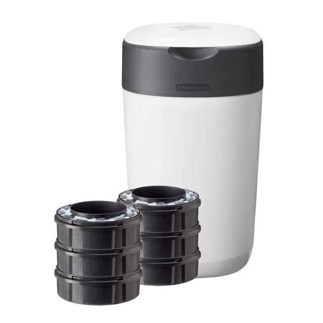 Tommee Tippee Twist&Click koš na pleny + 6 náhradních kazet