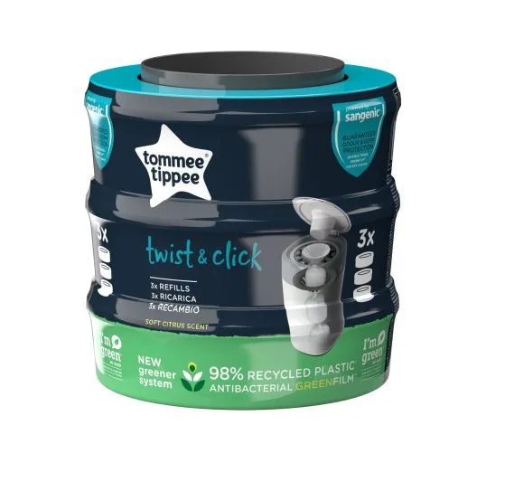 Tommee Tippee Twist&Click náhradní kazety 3 ks