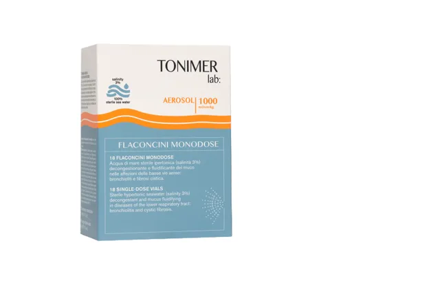 TONIMER lab Aerosol 1000mOsm/kg jednodáv.ampu.18ks