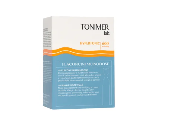 TONIMER lab Hypertonic 600mOsm/kg jednod.amp.18ks