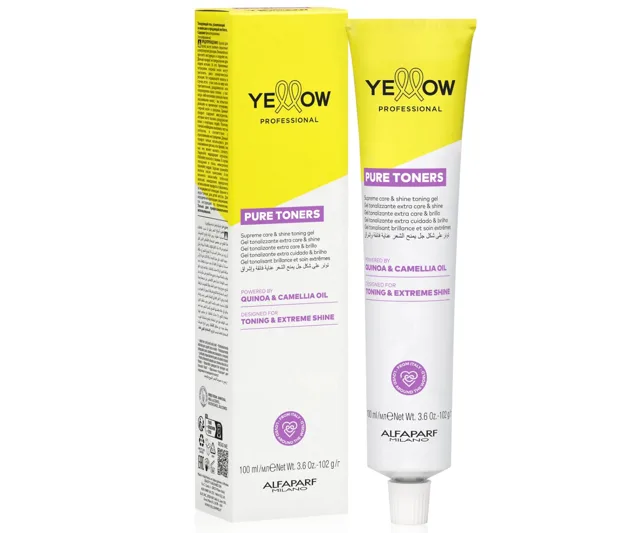 Tónovací barva na zesvětlené vlasy Yellow Professional Pure Toners 100 ml - odstín .17 Dusty Grey - pudrový šedý + dárek zdarma